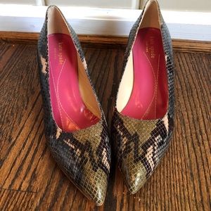 Kate Spade kitten heel pumps